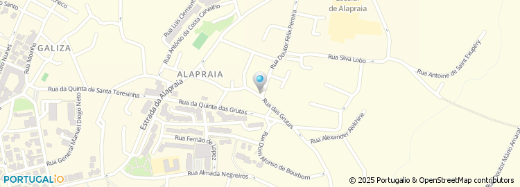 Mapa de Rua das Grutas