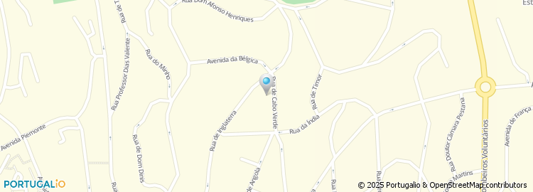 Mapa de Rua de Cabo Verde