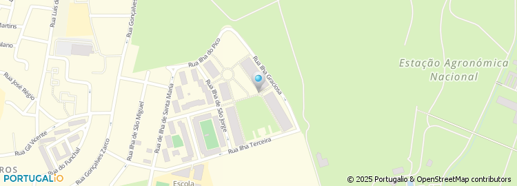 Mapa de Rua de Santa Cruz da Graciosa