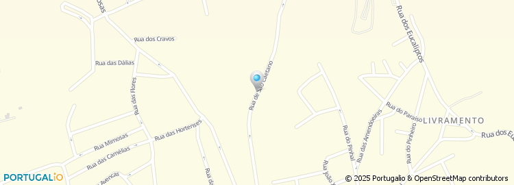 Mapa de Rua de São Caetano