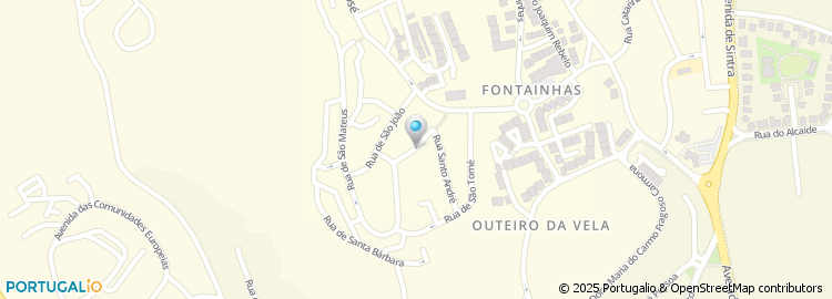 Mapa de Rua de São Tiago