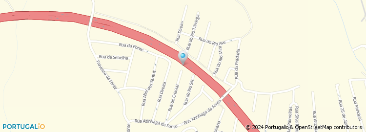 Mapa de Rua do Rio Tâmega