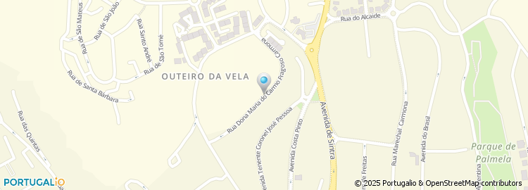 Mapa de Rua Dona Maria do Carmo Fragoso Carmona