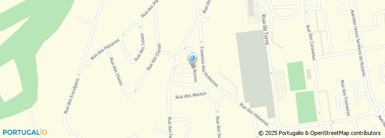Mapa de Rua dos Áceres