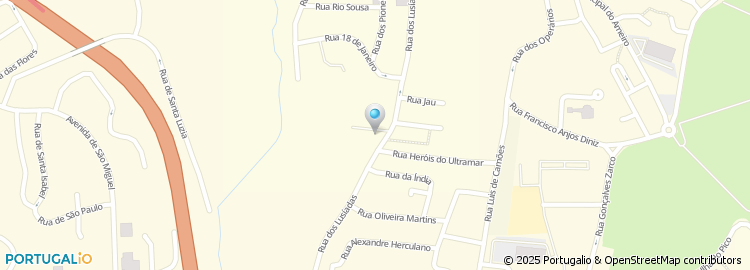 Mapa de Rua dos Maias