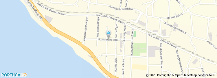 Mapa de Rua Martins Vidal