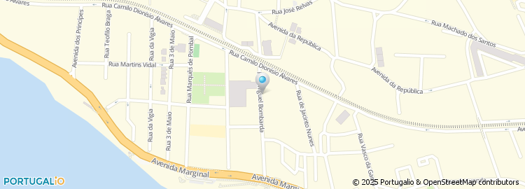 Mapa de Rua Miguel Bombarda