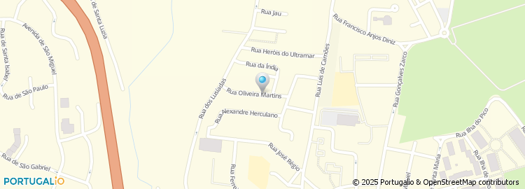 Mapa de Rua Oliveira Martins