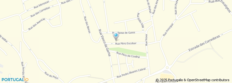 Mapa de Rua Pêro Escobar