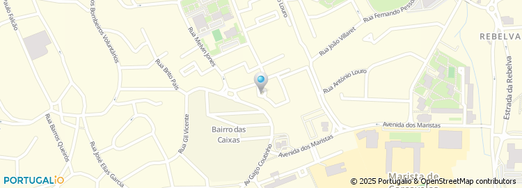 Mapa de Rua Professor Agostinho da Silva