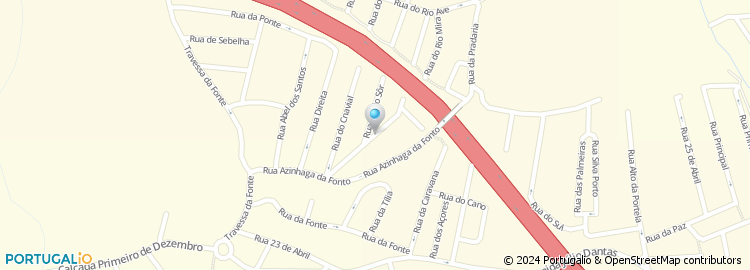 Mapa de Rua Rio Minho