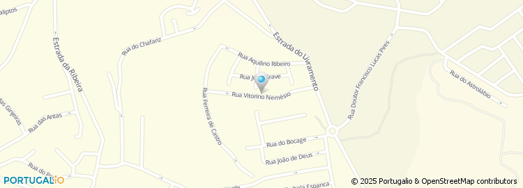 Mapa de Rua Vitorino Nemésio