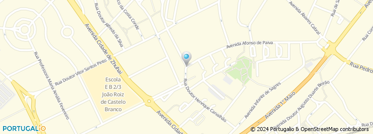 Mapa de Rua Doutor Henrique Carvalhão