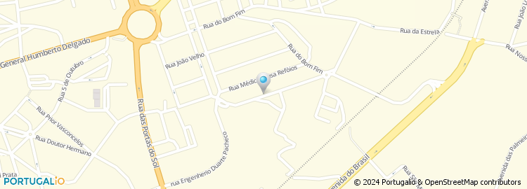 Mapa de Rua Engenheiro Vaz da Silva