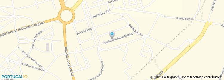 Mapa de Rua Médico Sousa Refóios