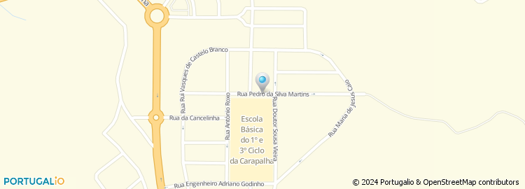 Mapa de Rua Pedro da Silva Martins