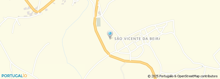 Mapa de São Vicente da Beira