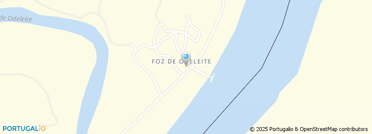 Mapa de Foz de Odeleite