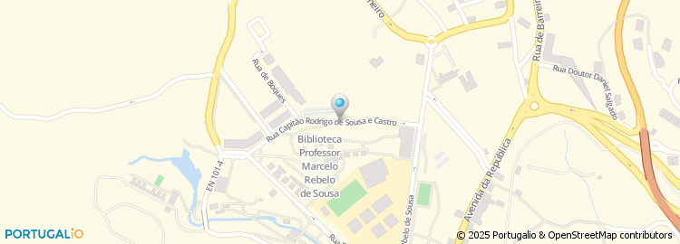 Mapa de Rua Capitão Rodrigo de Sousa e Castro