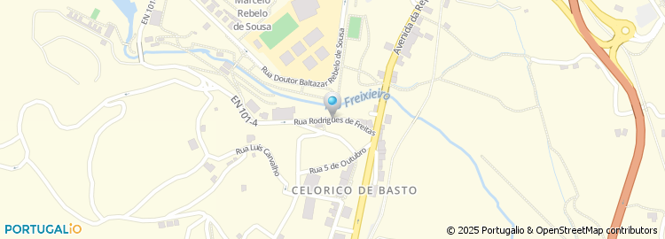 Mapa de Rua Rodrigues de Freitas