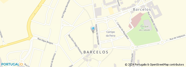 Mapa de Central Raditaxis - Coop. Radiotaxis de Barcelos, SA