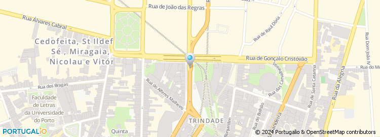Mapa de Centro Bharata - Centro de Yoga do Porto