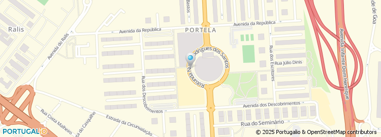 Mapa de Centro Comercial da Portela