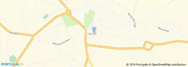 Mapa de Centro de Artesanato Regional de Nisa