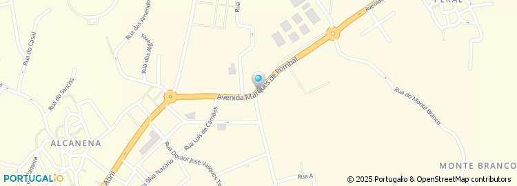 Mapa de Centro de Bem Estar Social de Alcanena