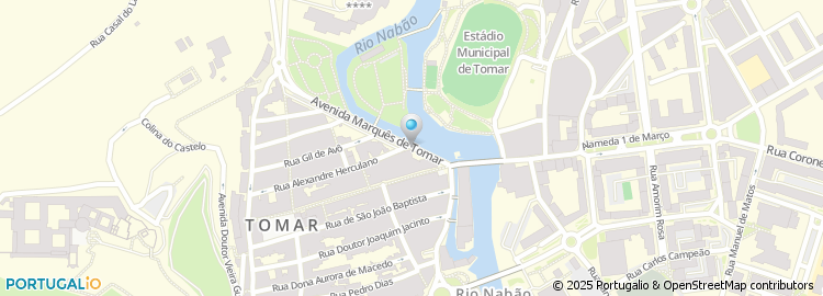 Mapa de Centro de Emprego de Tomar