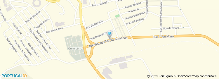 Mapa de Centro de Emprego e Formação Profissional de Beja, Moura