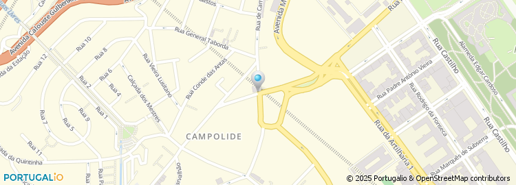 Mapa de Centro de Enfermagem de Campolide