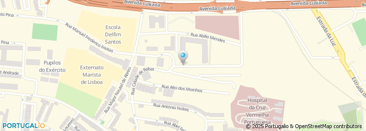 Mapa de Centro de Estudos Alto dos Moinhos