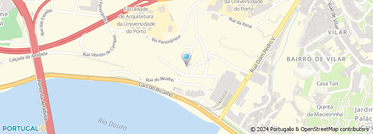 Mapa de Centro de Estudos de Arquitectura e Urbanismo, Universidade do Porto