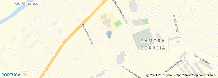 Mapa de Centro de Fisioterapia de Samora Correia, Unip., Lda