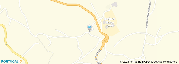 Mapa de Centro de Formação - Escola E B 2,3 de Castro Daire