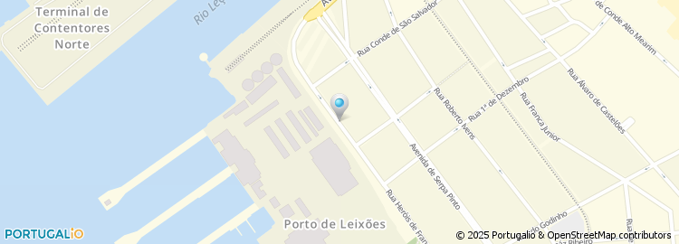 Mapa de Centro de Formação Profissional para o Sector das Pescas - Forpescas