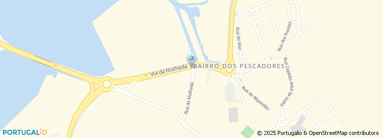 Mapa de Centro de Formação Profissional para o Sector das Pescas