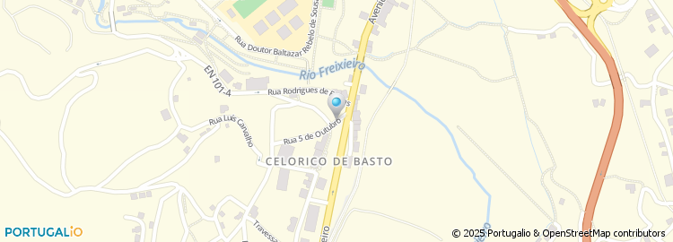 Mapa de Centro de Gestão Agricola de Basto