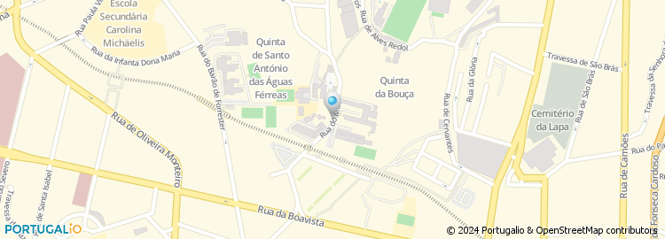 Mapa de Centro de Observação e Acção Social do Porto