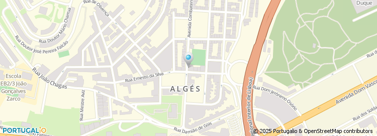 Mapa de Centro de Rejuvenescimento e Terapeutico de Alges