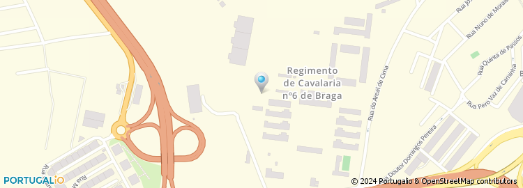 Mapa de Centro de Saúde de Braga - Unidade de Saúde São Vicente/Infias