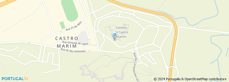Mapa de Centro de Saúde de Castro Marim