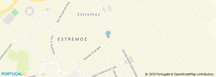 Mapa de Centro de Saúde de Estremoz