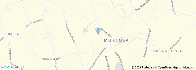 Mapa de Centro de Saúde de Murtosa
