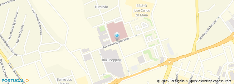 Mapa de Centro de Saúde de Olhão