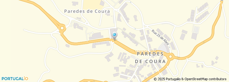 Mapa de Centro de Saúde de Paredes de Coura