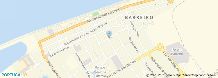 Mapa de Centro de Saude do Barreiro