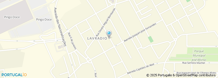 Mapa de Centro Dentario do Lavradio