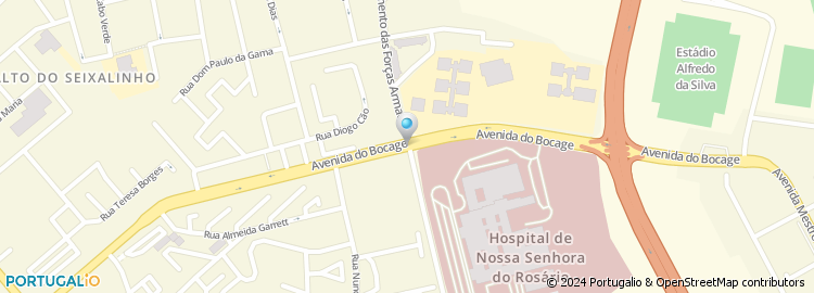 Mapa de Centro Hospitalar Barreiro Montijo, E.p.e.